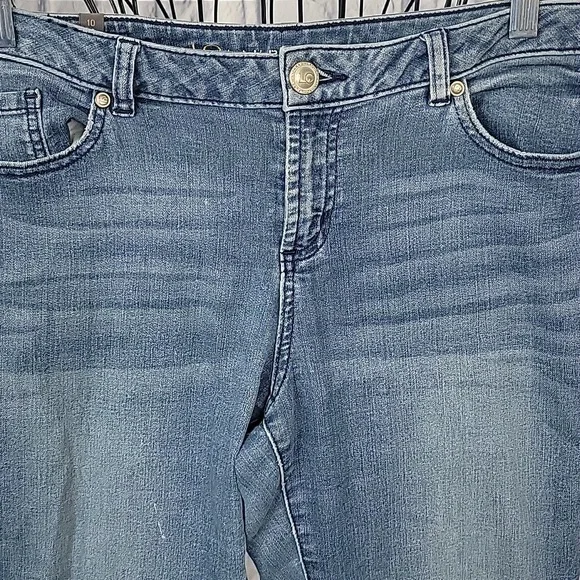 Lauren Conrad Boho Patchwork Wide Leg Jeans Size‎ 10 - Picture 2 of 10